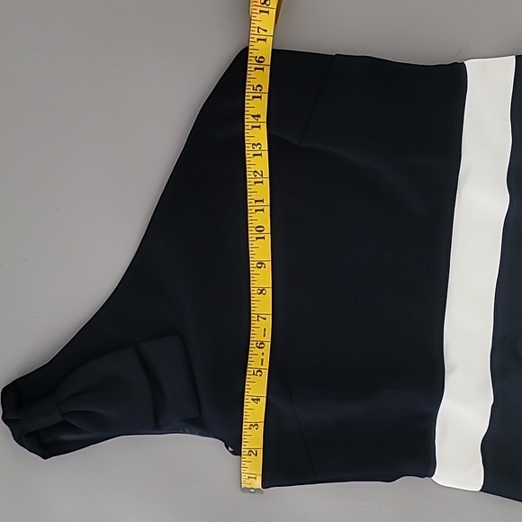 Ted Baker Hilila Rowing Stripe One Shoulder Dress Size 4 TB 10 US - Picture 8 of 11